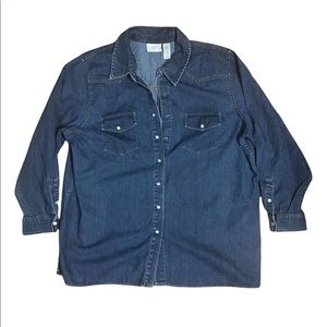Liz Claiborne women Jean shirt size 20W